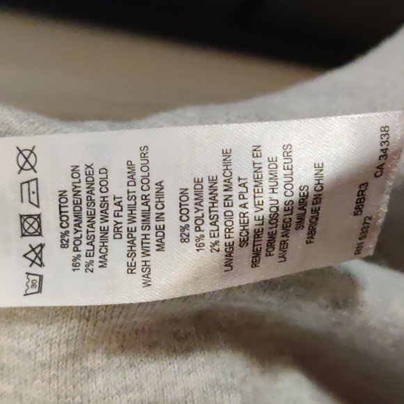 French Connection Grey V-Neck Sweater XL - Picture 4 of 4